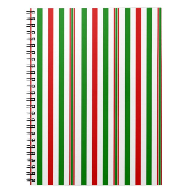Caderno Espiral Bandas decorativas de Natal (Frente)