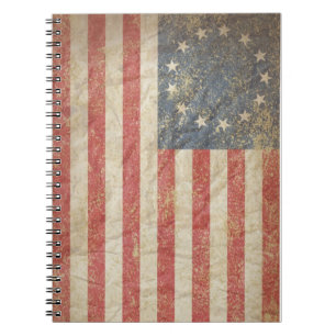 Caderno Espiral Bandeira 1776 dos E.U.