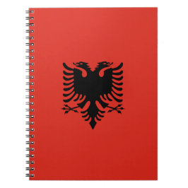 Caderno Espiral Bandeira albanesa