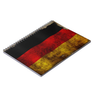 Caderno Espiral Bandeira alemã - Vintage...