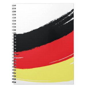 Caderno Espiral Bandeira alemão pintada