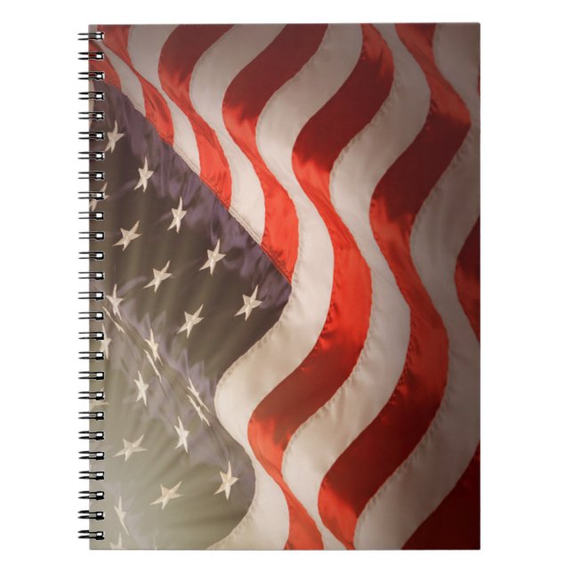 Caderno Espiral Bandeira Americana (Frente)
