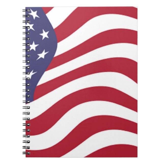 CADERNO ESPIRAL BANDEIRA AMERICANA (Frente)