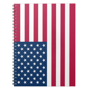 Caderno Espiral bandeira americana