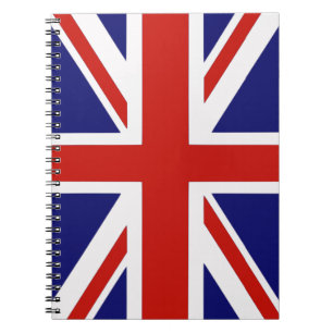 Caderno Espiral bandeira britânica