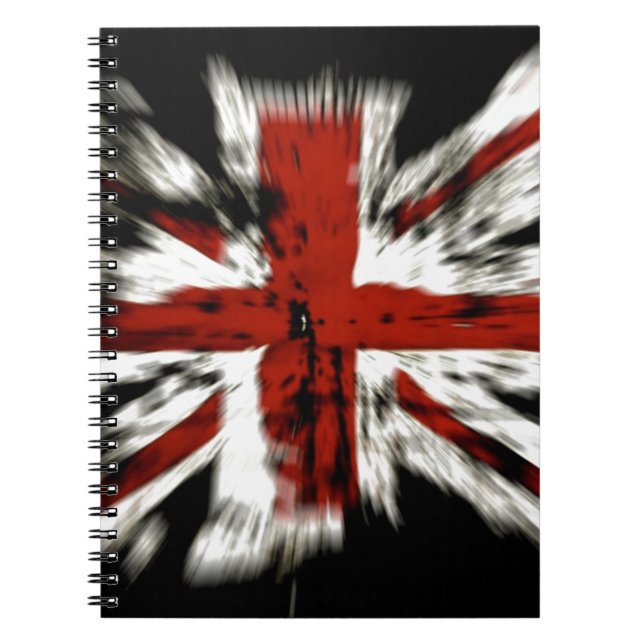 Caderno Espiral Bandeira Britânica (Frente)