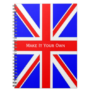 Caderno Espiral Bandeira BRITÂNICA Union Jack