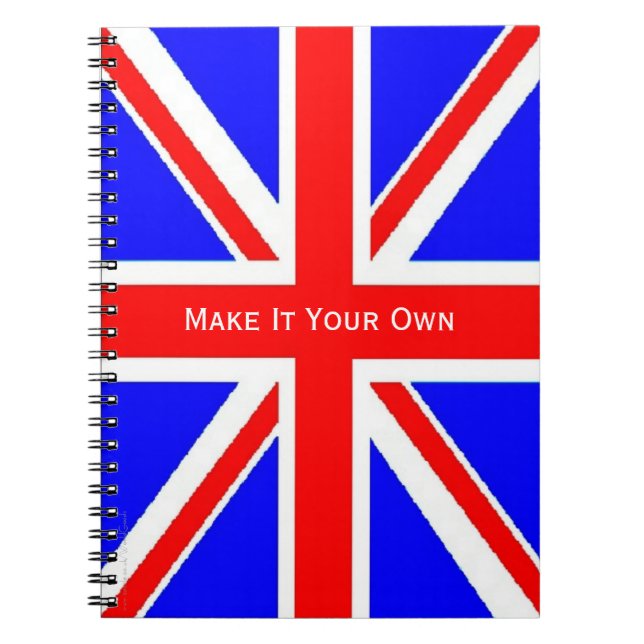 Caderno Espiral Bandeira BRITÂNICA Union Jack (Frente)