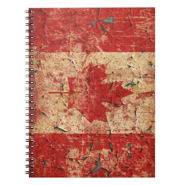 Caderno Espiral Bandeira Canadá (Frente)