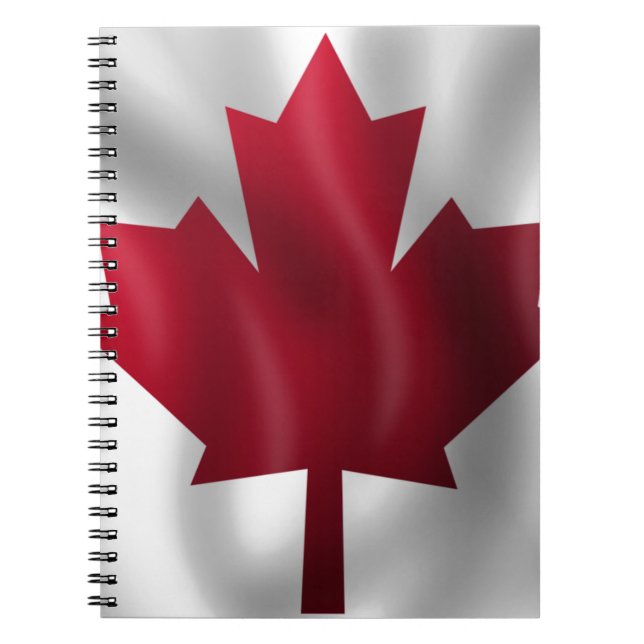 Caderno Espiral Bandeira canadense (Frente)