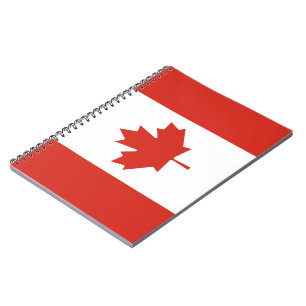 Caderno Espiral Bandeira Canadiana (Maple Leaf) (Canadá)