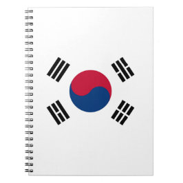 Caderno Espiral Bandeira coreana sul