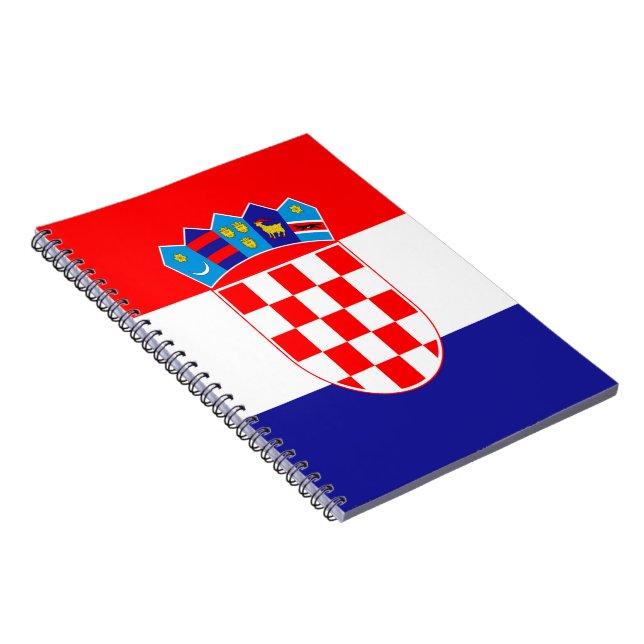 Caderno Espiral Bandeira croata (Lado Direito)