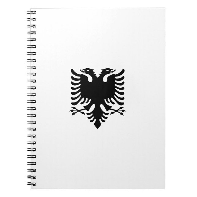 Caderno Espiral Bandeira da Albânia (Frente)