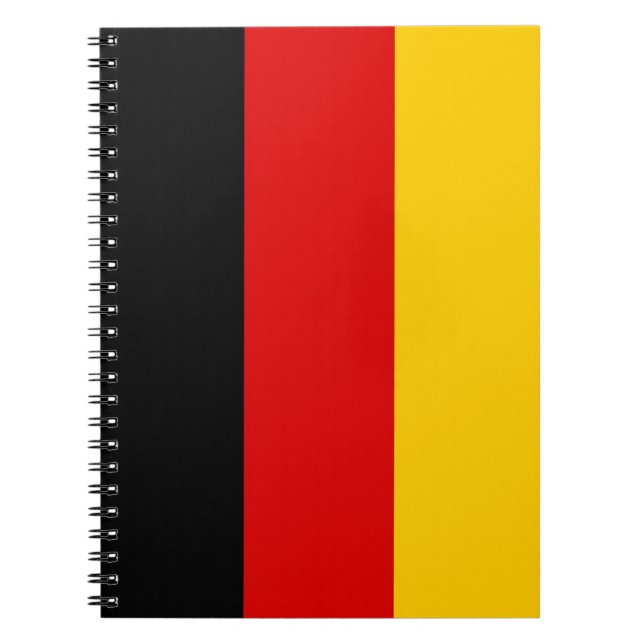 Caderno Espiral Bandeira da Alemanha (Frente)