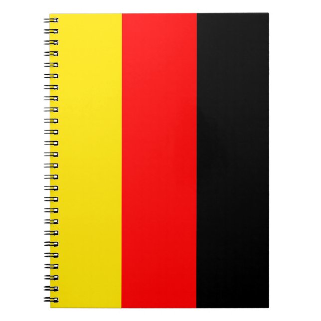 Caderno Espiral Bandeira da Alemanha (Frente)