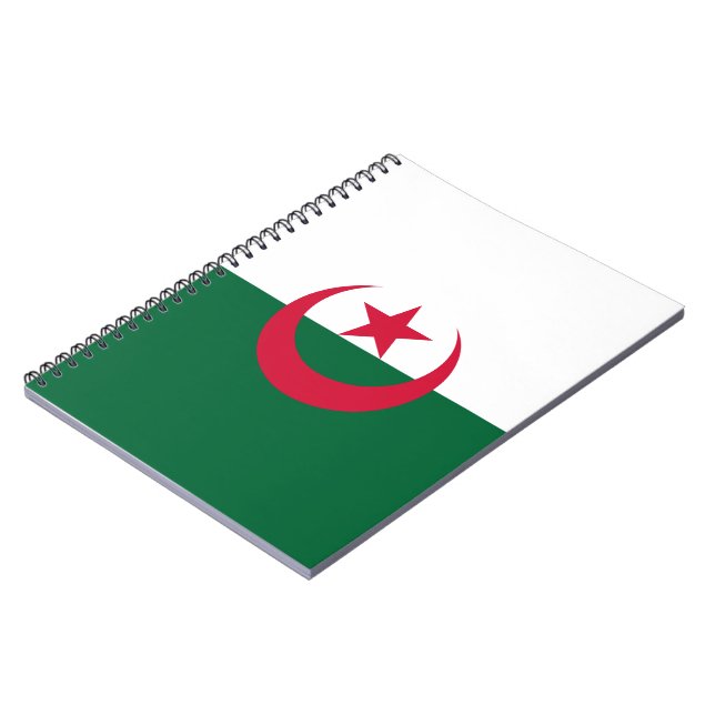 Caderno Espiral Bandeira da Argélia (Left Side)