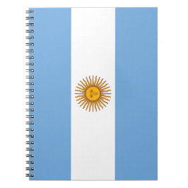 Caderno Espiral Bandeira da Argentina