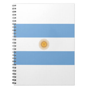 Caderno Espiral Bandeira da Argentina