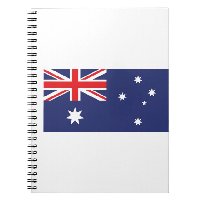 Caderno Espiral Bandeira da Austrália (Frente)