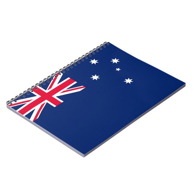 Caderno Espiral Bandeira da Austrália (Left Side)