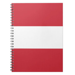 Caderno Espiral Bandeira da Áustria