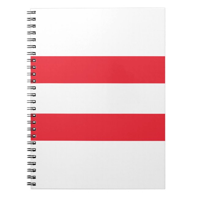 Caderno Espiral Bandeira da Áustria (Frente)