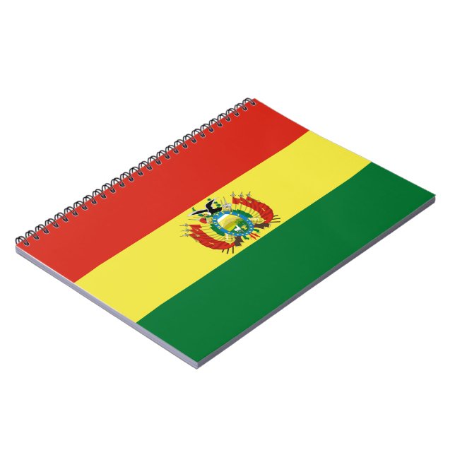 Caderno Espiral Bandeira da Bolívia (Left Side)
