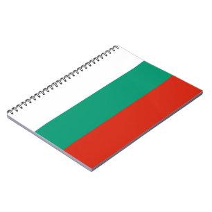 Caderno Espiral Bandeira da Bulgária