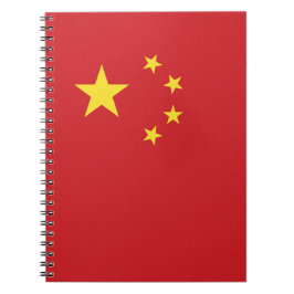 Caderno Espiral Bandeira da China