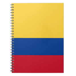 Caderno Espiral bandeira da Colômbia