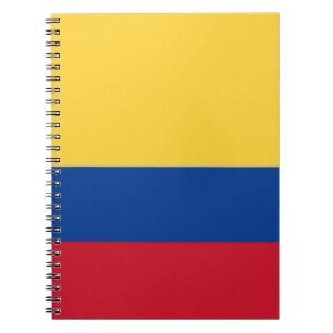 Caderno Espiral bandeira da Colômbia