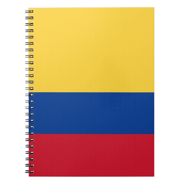 Caderno Espiral bandeira da Colômbia (Frente)