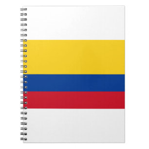 Caderno Espiral Bandeira da Colômbia