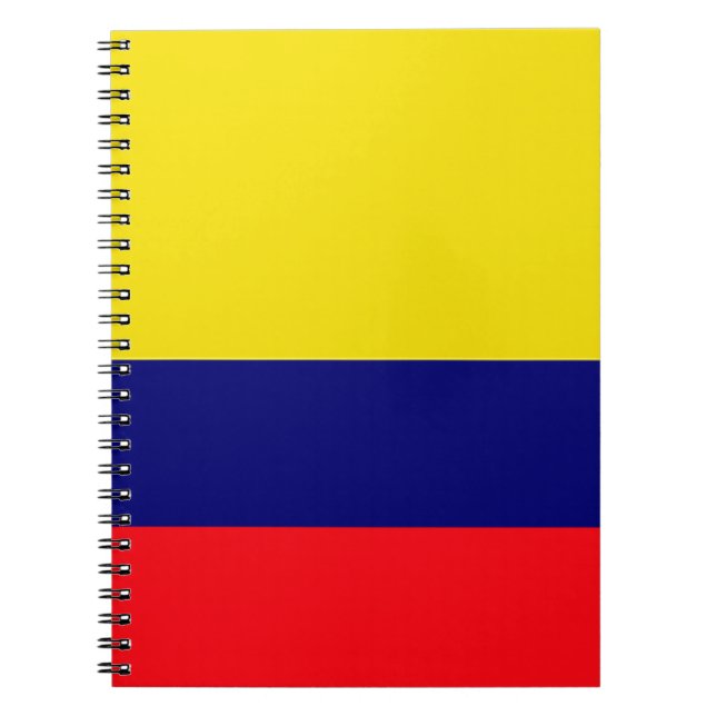 Caderno Espiral bandeira da Colômbia (Frente)