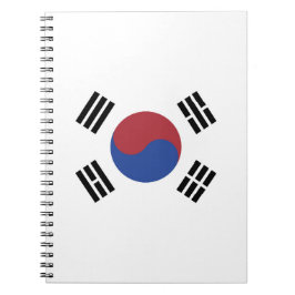 Caderno Espiral Bandeira da Coreia do Sul