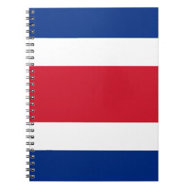 Caderno Espiral bandeira da Costa Rica