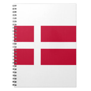 Caderno Espiral Bandeira da Dinamarca