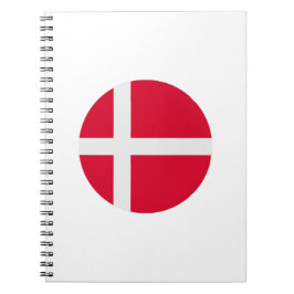 Caderno Espiral Bandeira da Dinamarca