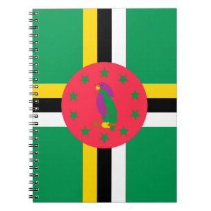 Caderno Espiral Bandeira da Domínica