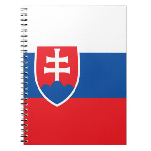 Caderno Espiral Bandeira da Eslováquia