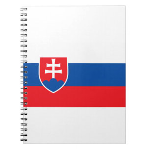 Caderno Espiral Bandeira da Eslováquia