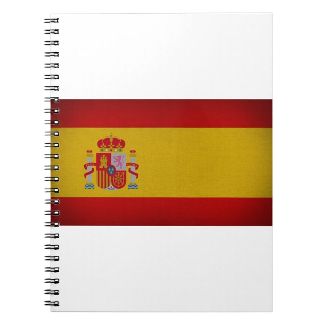 Caderno Espiral Bandeira da Espanha (Frente)