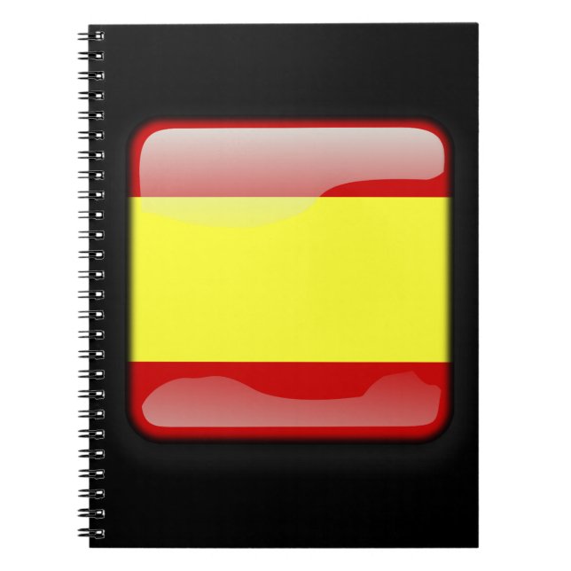 Caderno Espiral Bandeira da Espanha (Frente)
