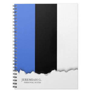 Caderno Espiral Bandeira da Estônia