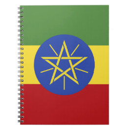 Caderno Espiral Bandeira da Etiópia