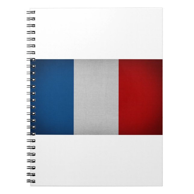 Caderno Espiral Bandeira da França (Frente)