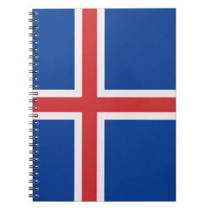 Caderno Espiral Bandeira da Islândia