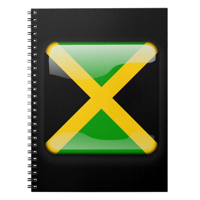Caderno Espiral Bandeira da Jamaica (Frente)