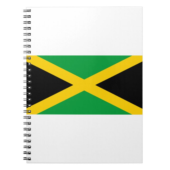 Caderno Espiral bandeira da Jamaica (Frente)